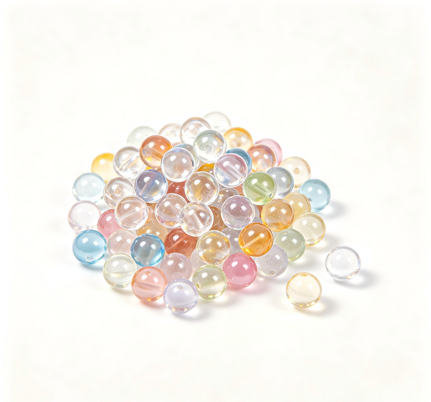 Beads and pens. DIYClear Acrylic Round Beads 8mm 10mm 12mm Large Hole Beads for DIY Bracelet Keychain Phone Lanyard Bead Pen Craft Supplies