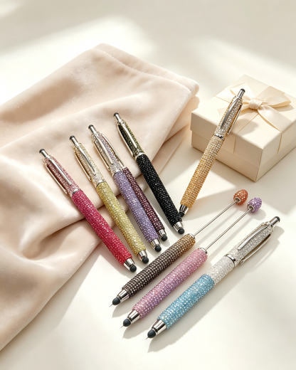 Private deposits.Bling Rhinestone Beaded Pen