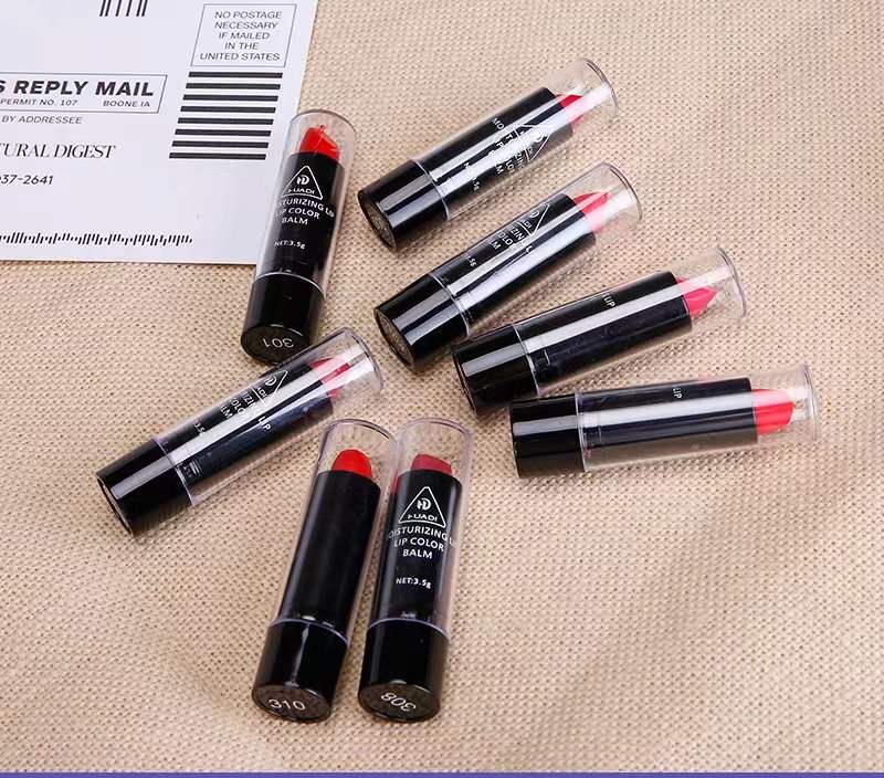 [Conjunto de 12 batons] Batom hidratante de 12 cores com longa duração.
